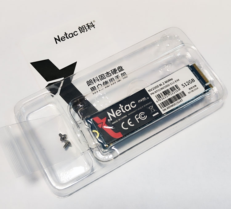 SSD- Netac 512 NT01NV2000-512-E4X M.2 2280 