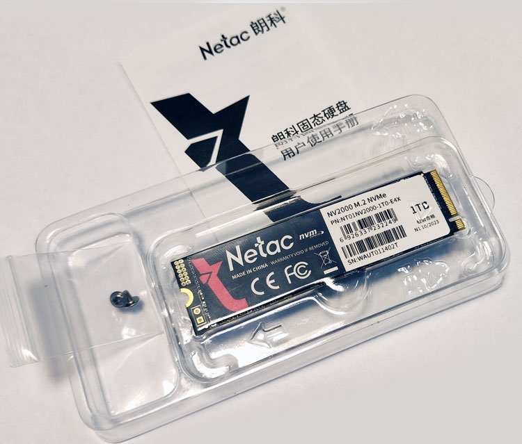 SSD- Netac 1 NT01NV2000-1T0-E4X, M.2 2280  