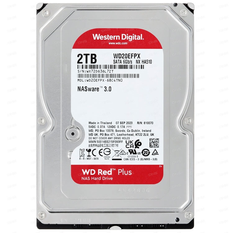   2000 GB WD Red Plus, WD20EFPX   